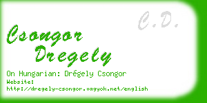 csongor dregely business card