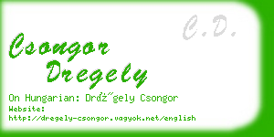 csongor dregely business card